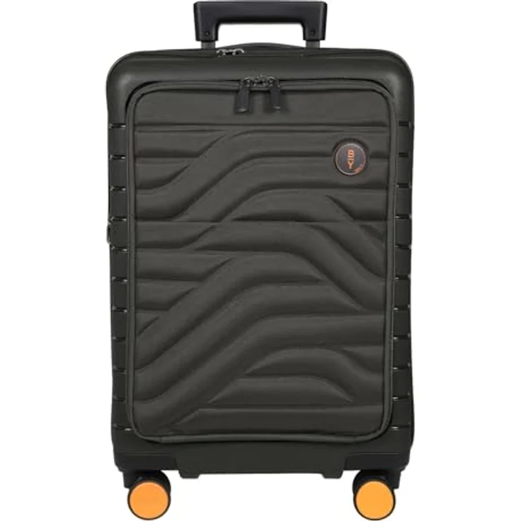 Bric's Ulisse Cabin Trolley Expandable 39 L, 37 x 55 x 24 cm, aus leichtem und widerstandsfähigem Material, Olive – Bild 1