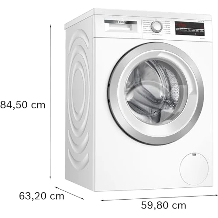 Bosch Serie 6 WUU28T42, Frontlader Waschmaschine, 9 kg, Energieeffizienzklasse A, 71 dB, 1400 RPM, Nachlegefunktion, Aqua Stop – Bild 4