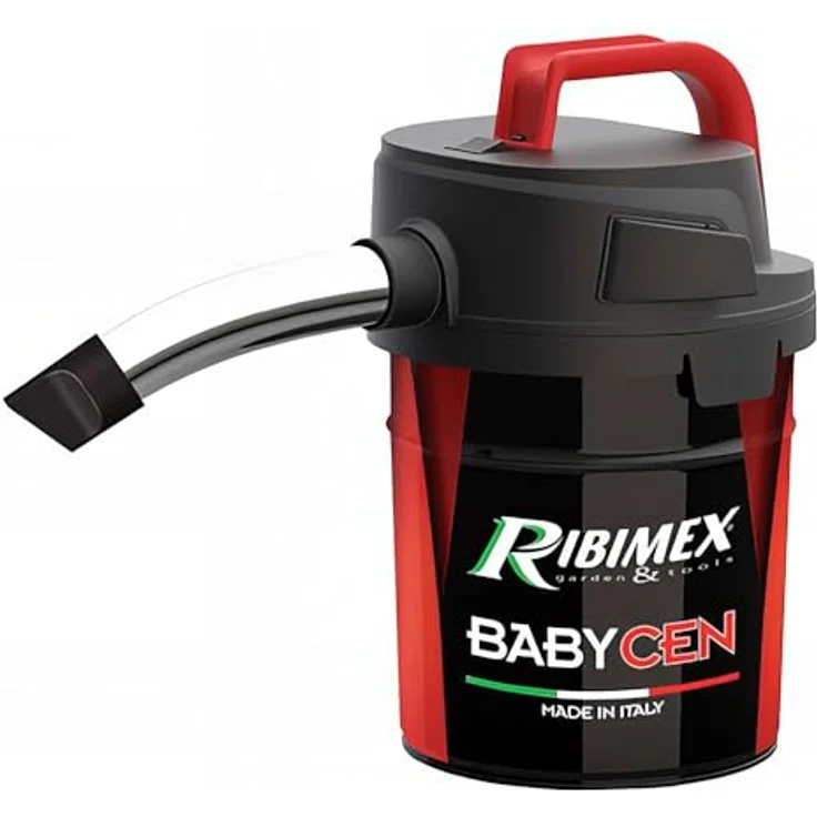 Ribimex PRCEN018, Aschesauger 4l, 500W, elektrischer Nass- und Trockensauger aus emailliertem Stahl, geeignet für Pellet – Bild 2