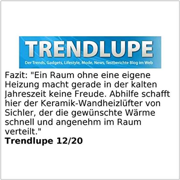 Sichler WLAN-Keramik-Wandheizlüfter mit LED-Display, Heizlüfter, Weiss, Heizlüfter – Bild 8