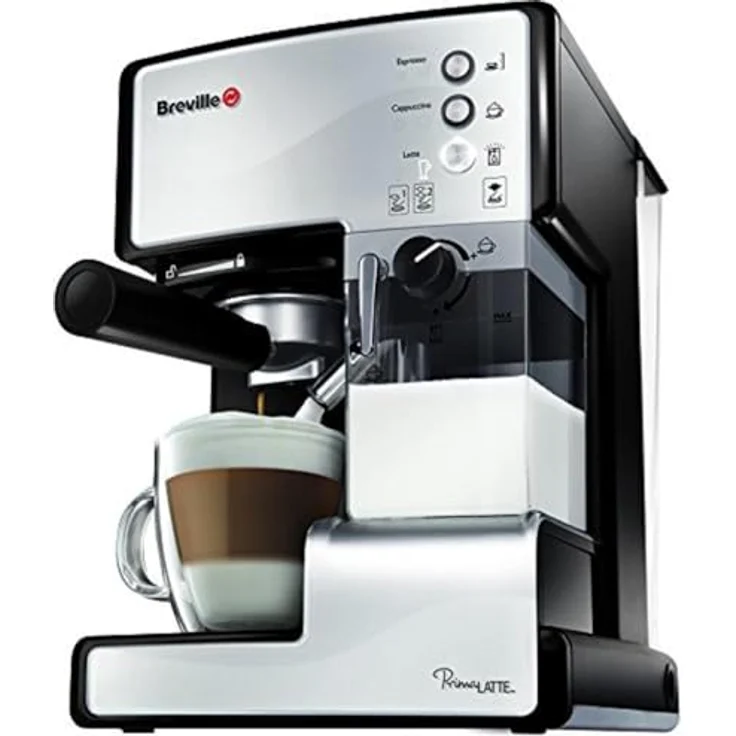 Breville VCF045X PrimaLATTE 3 in 1 Kaffeemaschine, 1.5 Liter, Weiß-Metallic – Bild 2