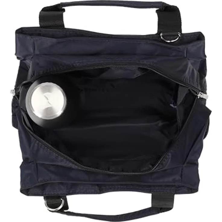 Picard Shopper Happy, Nylon Einkaufstasche, wasserabweisend, schwarz, drei Fächer – Bild 4