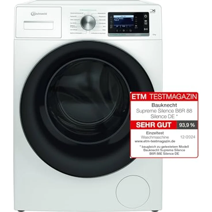 Bauknecht B6R 88 SILENCE DE Waschmaschine 8 kg, extra leise, Steam Hygiene, AutoClean – Bild 5