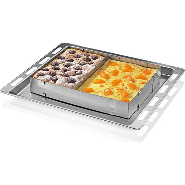 Küchenprofi 0805842800 Tortenring verstellbar, rechteckig, Edelstahl – Bild 2