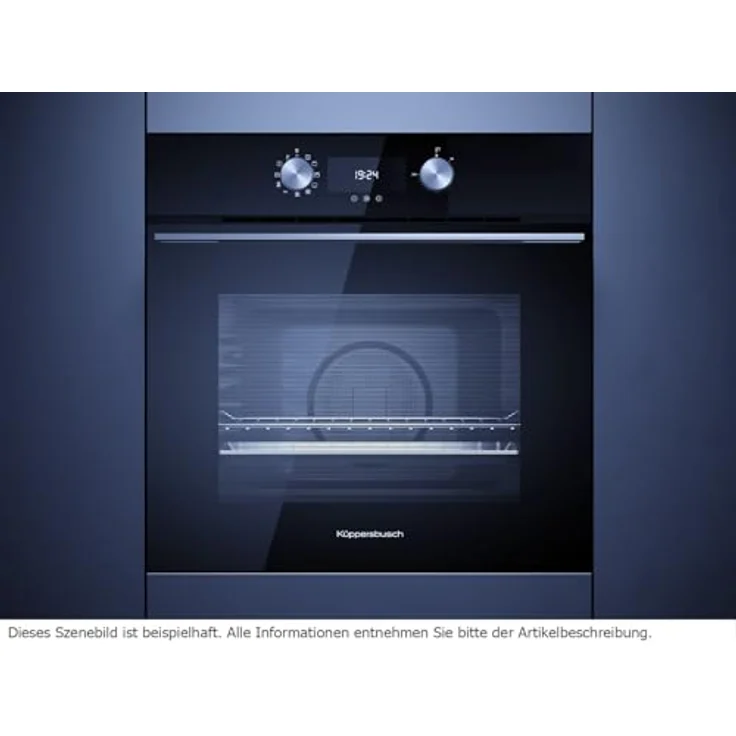 KÜPPERSBUSCH BP 6200.0 S1 Pyrolyse Backofen Schwarz, 9 Backofenfunktionen, inkl. Teleskop-Teilauszug – Bild 3