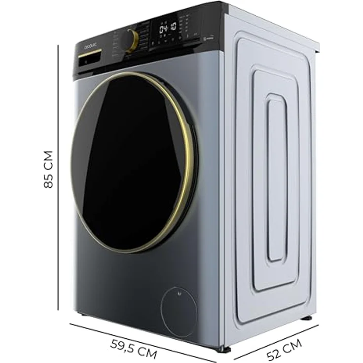 Cecotec Bolero Dresscode 7610, Frontlader-Waschmaschine 7 kg, Inverter Motor, Dampffunktion, 1400 U/min, Ice Blue, 15 Programme, Energieklasse A – Bild 2