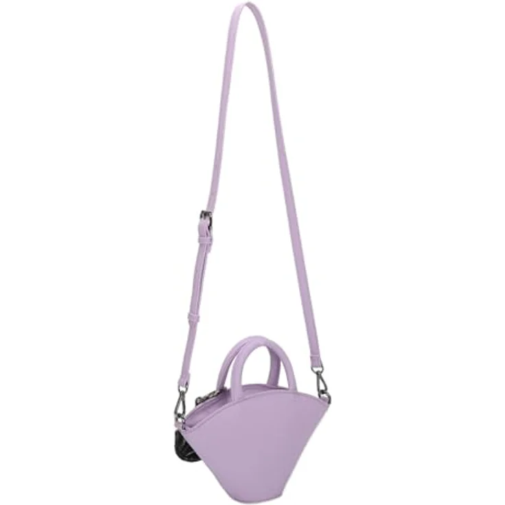 Buffalo Sculpt Handtasche 24 cm, Violett, mit abnehmbarem Umhängeriemen und Innentasche – Bild 2