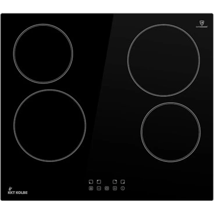 KKT KOLBE CH5900RL, autarkes Kochfeld mit 60 cm Glaskeramik-Oberfläche, 4 Zonen, 6 kW, Touch-Bedienung, Abschalt-Timer und Kindersicherung – Bild 2