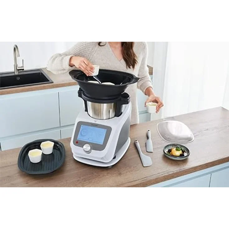 SILVERCREST Monsieur Cuisine connect trend »SKMC 1200 F6« 800W, 7 Zoll Farbdisplay, Weiß – Bild 5