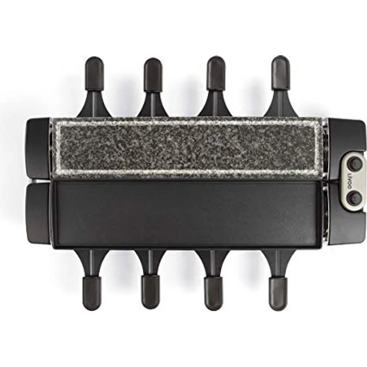 Livoo Raclette und Grill anpassbar 1280 W, 8 Pfännchen Schwarz, Granit – Bild 2