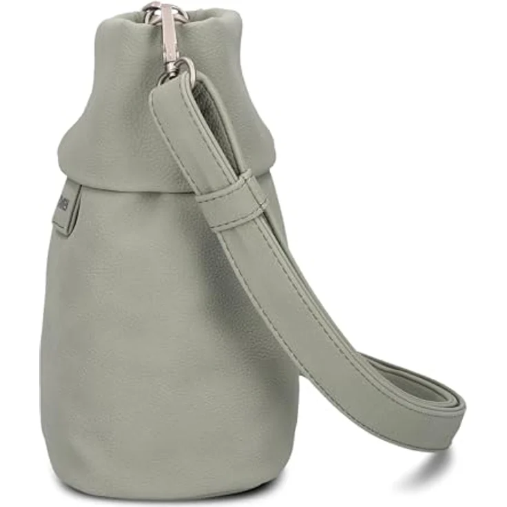 Zwei Mademoiselle.M Schultertasche 25 cm, elegante Umhängetasche für Damen, Schwarz – Bild 6