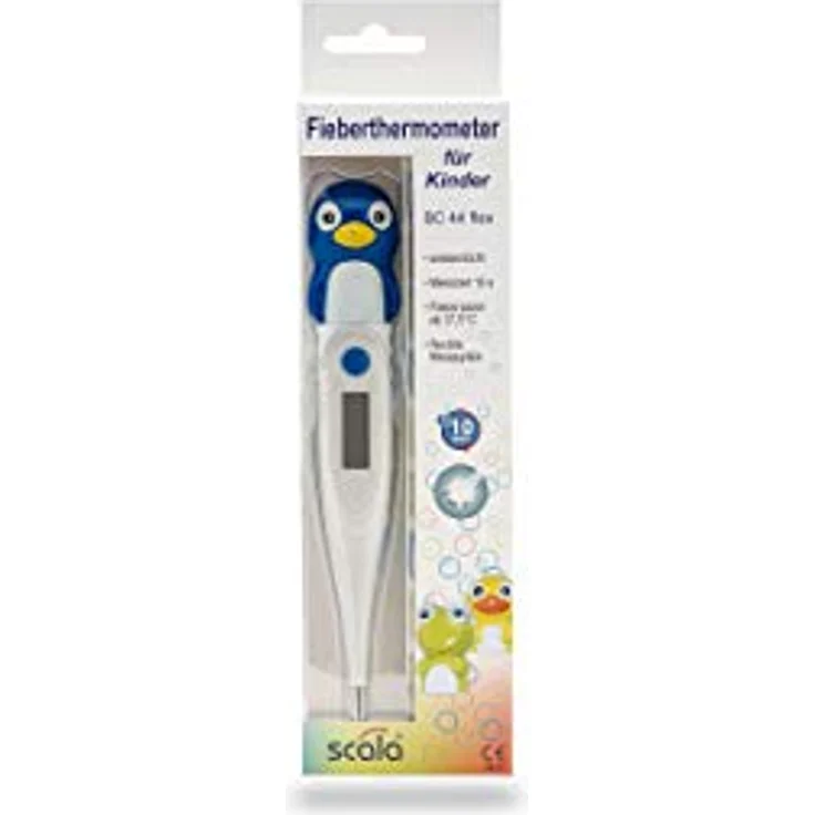 scala Digitales Fieberthermometer SC 44 flex Speed 10 sec. Pinguin weiß – Bild 3
