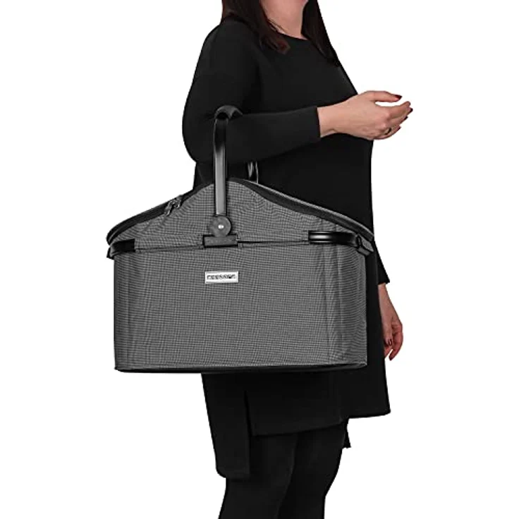 anndora TW-1402-568 Kühlkorb, Isolierkorb, 25 Liter, Polyester, grau – Bild 8