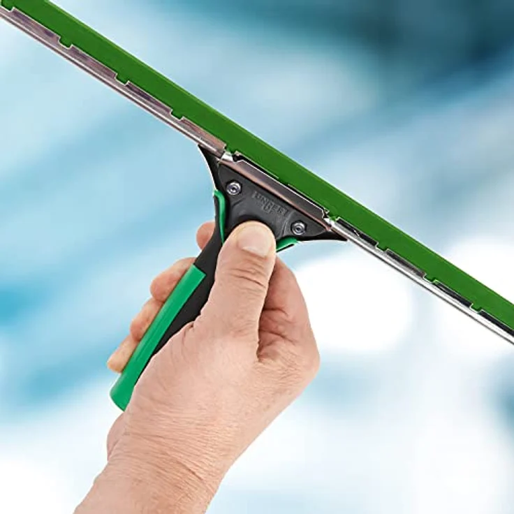 Unger ErgoTec Fensterwischer Breite 35 cm, mit S-Schiene und grünem Wischergummi – Bild 3