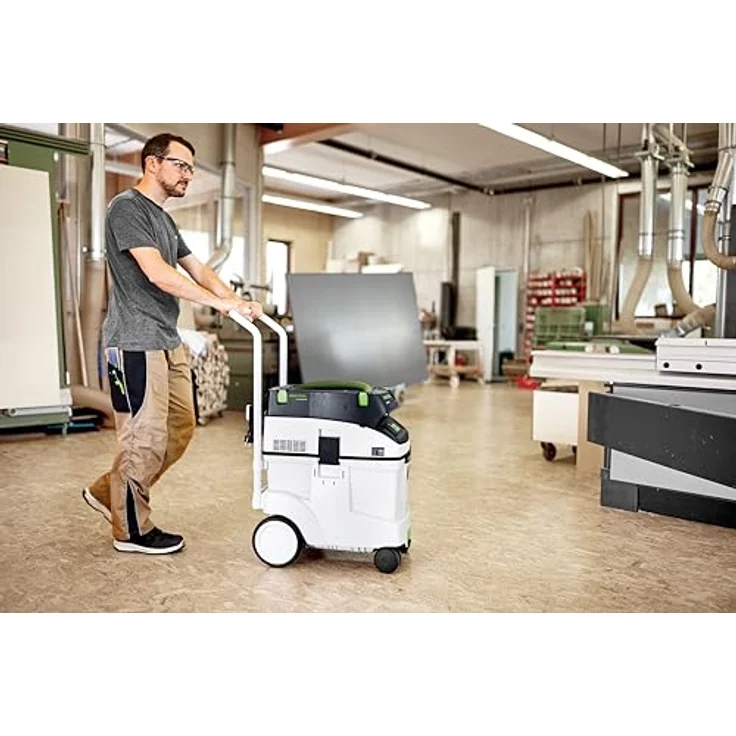 Festool Absaugmobil CLEANTEC CTM 48 Ei AC, Bodenstaubsauger mit automatischer Abreinigung, blau – Bild 3