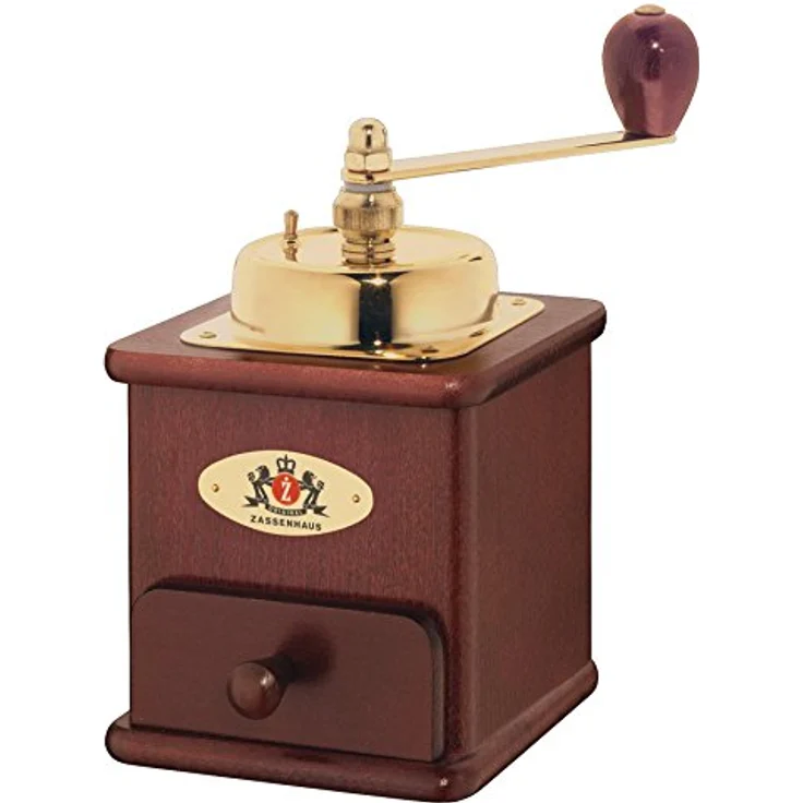 Zassenhaus Kaffeemühle Manuell BRASILIA | Buche Mahagoni | stufenlos verstellbarer Mahlgrad | mit Original Zassenhaus Mahlwerk – Bild 1