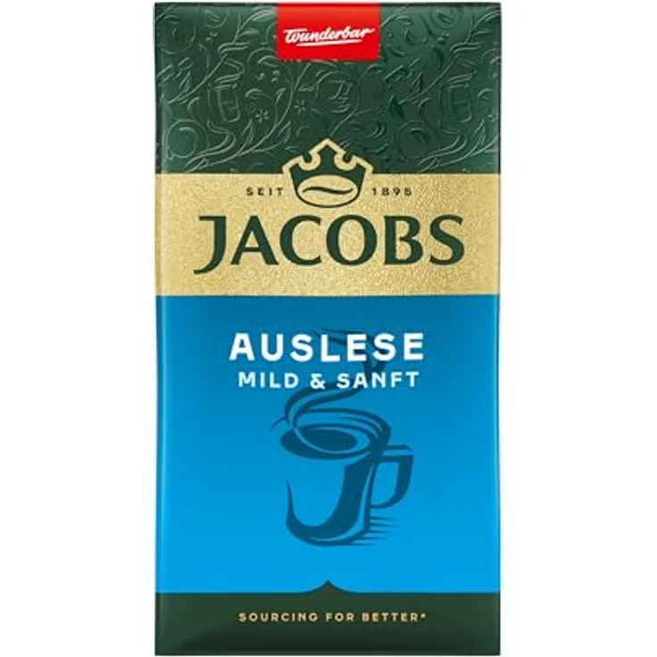 Jacobs Auslese Mild & Sanft, gemahlener Röstkaffee, Filterkaffee, Kaffee, 500 g – Bild 2