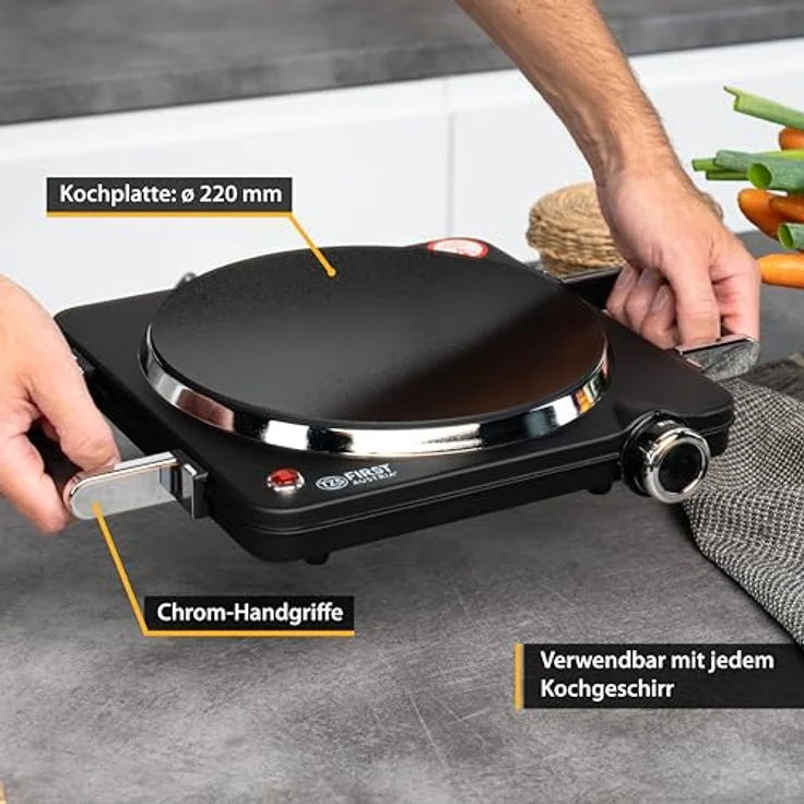 First Austria Hob infrared FIRST 5096-5, Kochplatte, Schwarz – Bild 8