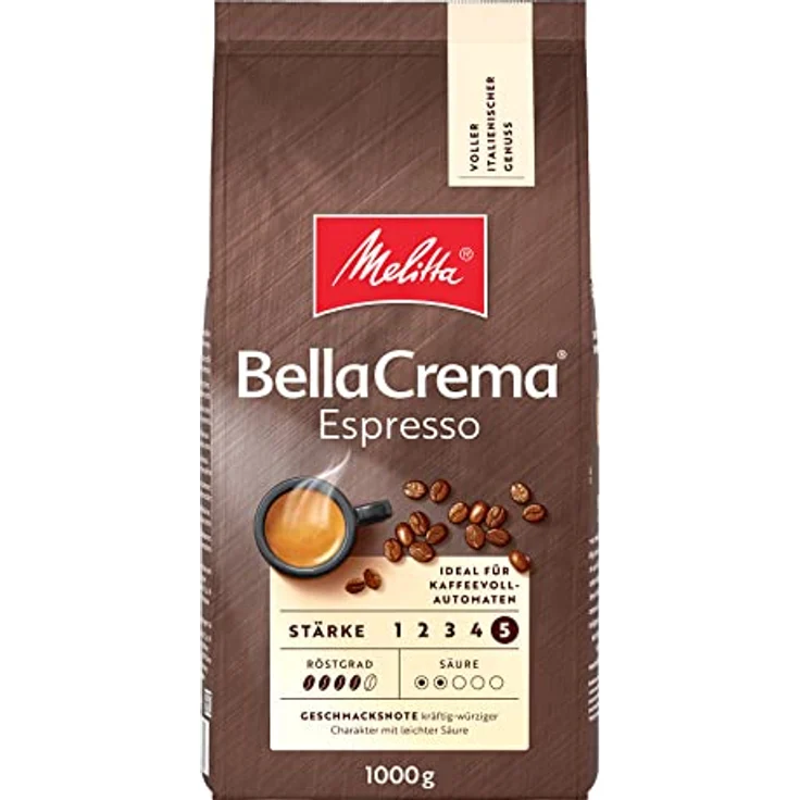 Melitta Kaffee BellaCrema Espresso, ganze Bohne – Bild 2
