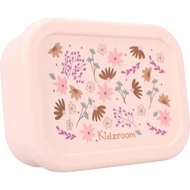 Kidzroom Lunchbox Schöne Lunchblumen, praktische Brotdose für Kinder mit buntem Blumenmotiv