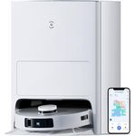 ECOVACS DEEBOT T20e OMNI 6000Pa Saugroboter mit Wischfunktion, 9mm Mopp-Hebesystem, Heißluft-Mopp-Trocknung, Selbstentleerend, Rotierende Wischpads, 3D-Hinderniserkennung, 4L Wassertank,YIKO/Alexa/APP