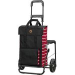 Andersen Einkaufstrolley Jella rot - Komfort Shopper 51 L, klappbar, mit Sitz, stilvoll & multifunktional