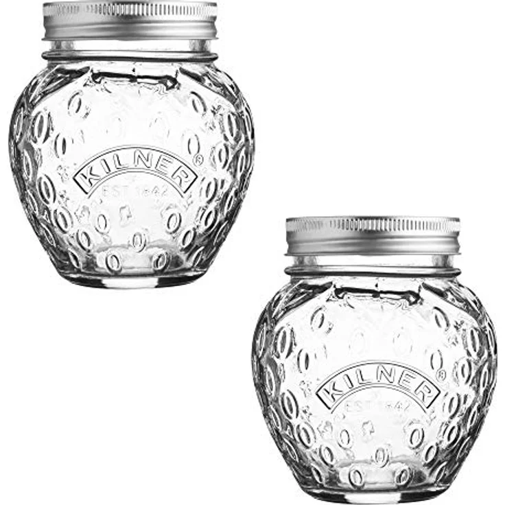 Kilner Marmeladenglas, Erdbeere, 400 ml Einkochglas, Glas, transparent, 11 cm – Bild 2