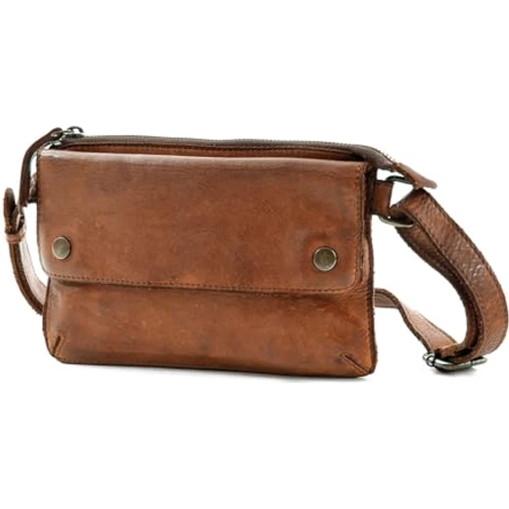 Harolds Submarine 2859 Gürteltasche S, Handtasche aus gewaschenem Rindleder, Braun – Bild 2