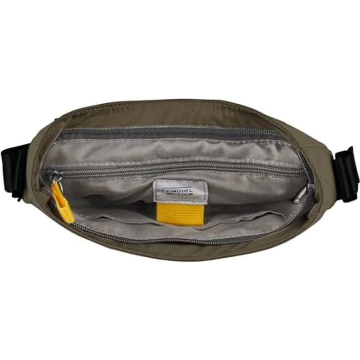 camel active Terra Umhängetasche, 28 cm, grünes Polyester mit Reißverschlussfach und Organizer – Bild 4