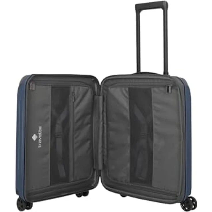 Travelite Dynamiic Kabinentrolley 55 cm, 4 Rollen mit Dehnfalte, grau, 100% ABS – Bild 5