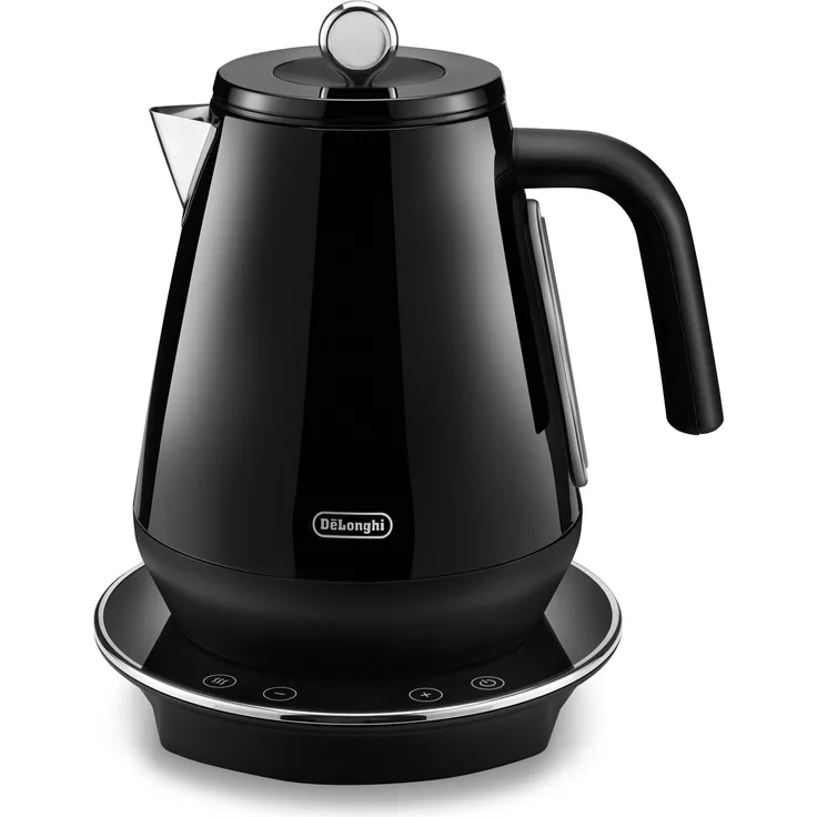 De'Longhi Eclectica Spezialtee KBY2011.BK, Wasserkocher mit digitaler Temperaturregelung, 9 Temperatureinstellungen, 1,7 l Fassungsvermögen, schwarz