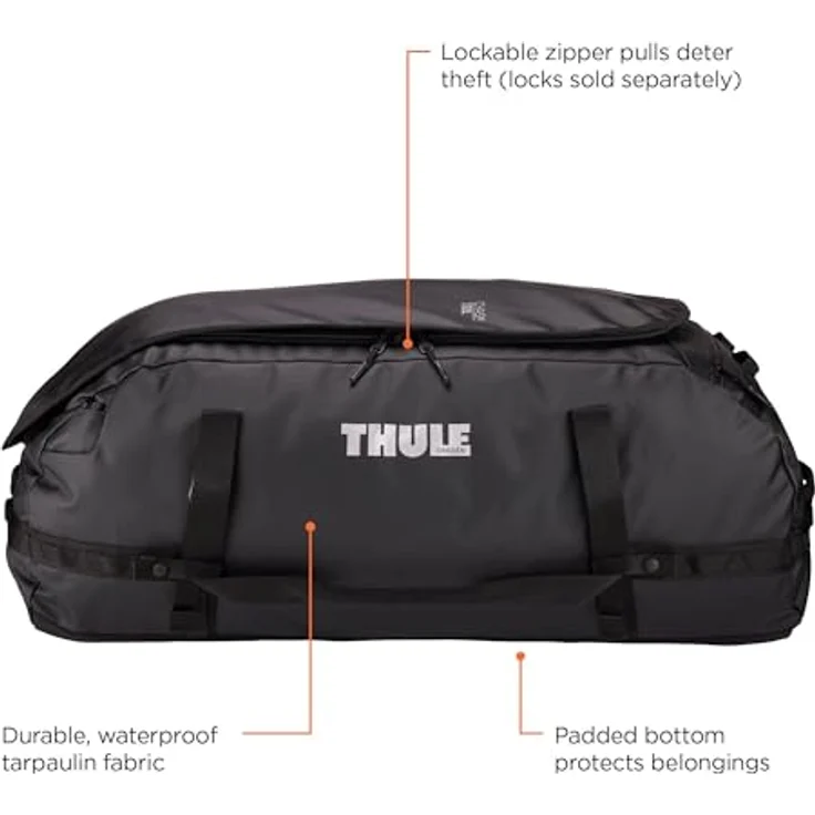 Thule Chasm Weekender Reisetasche, 76.5 cm, 100% Polyester, schwarz – Bild 2