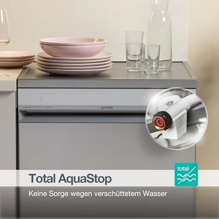 Gorenje GU663B90X Geschirrspüler Unterbau, 60cm, 16 Maßgedecke, intelligente Sensorik, TotalDry, Grau – Bild 8