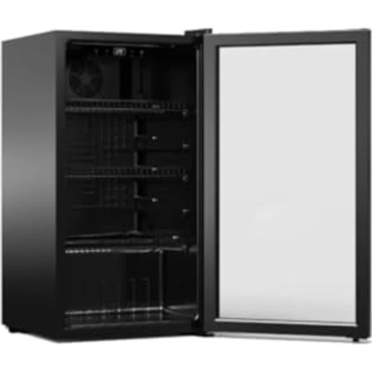 PKM Getränke- und Dosenkühler, freistehend, 90 Liter Nutzinhalt, schwarze Front, regelbares Thermostat, 2 - 18 °C Temperaturbereich – Bild 4