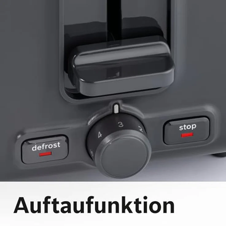 Bosch TAT3P424DE Toaster Kompakt deep red crystal Rot  – Bild 6