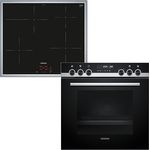 Siemens PQ521IB01 iQ500 Herd-Cerankochfeld-Kombination herdgesteuert, 59,4 cm breit, activeClean - automatische Selbstreinigung, cookControl30 - Automatikprogramme