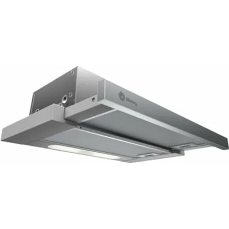 Balay 3BT263MX, telescopische Dunstabzugshaube mit 360 m³/h, Abluft/Umluft, 3 Geschwindigkeitsstufen, 6 W LED-Beleuchtung, 60 cm Breite – Bild 1