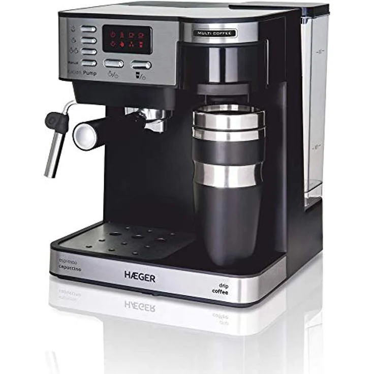 Haeger CM-145.008A, Kaffeevollautomat, Schwarz, Silber – Bild 2