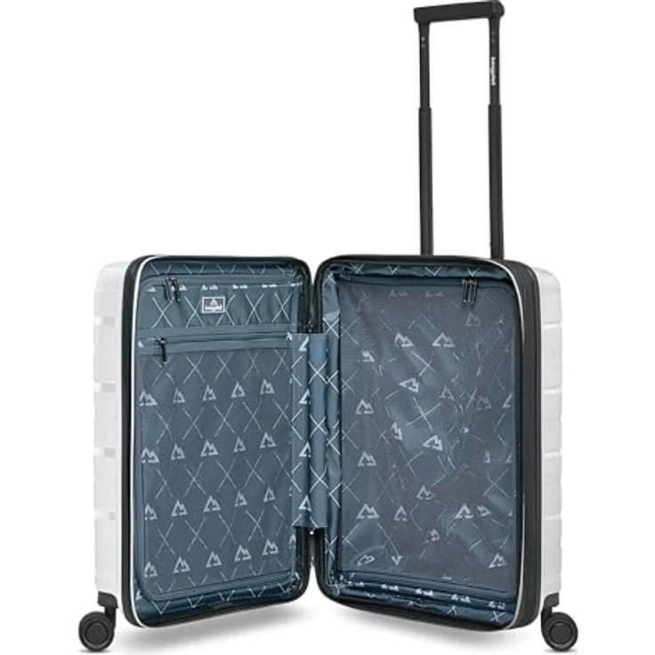 Bergpfeil Travel Handgepäck Koffer mit Laptopfach, expandierbar von 45 auf 55 Liter, 40 x 23 x 55 cm, ultra-leicht mit TSA-Schloss und 360° Doppelrollen, nur 3,06 kg – Bild 3