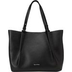 Marc O'Polo Shopper Tasche M, 100% Leder, 35 cm x 14 cm x 32 cm, schwarz