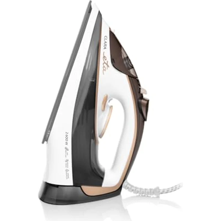 ETA Dampfbügeleisen I Clara I 2 600 W I Keramik Sohle I Selbstreinigung I Anti Calc I Vertikal Dampf I Drip Stop I Dampfstoß: 120 g/min I Dampfaustritt 0-40 g/min I Trockenes Bügeln/Dampfbügeln – Bild 2