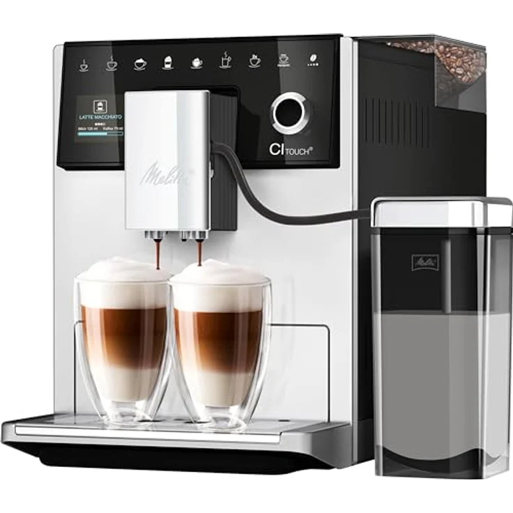 Melitta CI Touch - Kaffeevollautomat - mit Milchsystem - Zweikammer Bohnenbehälter - One Touch Display - 4-stufig einstellbare Kaffeestärke - Silber (F630-111) – Bild 2