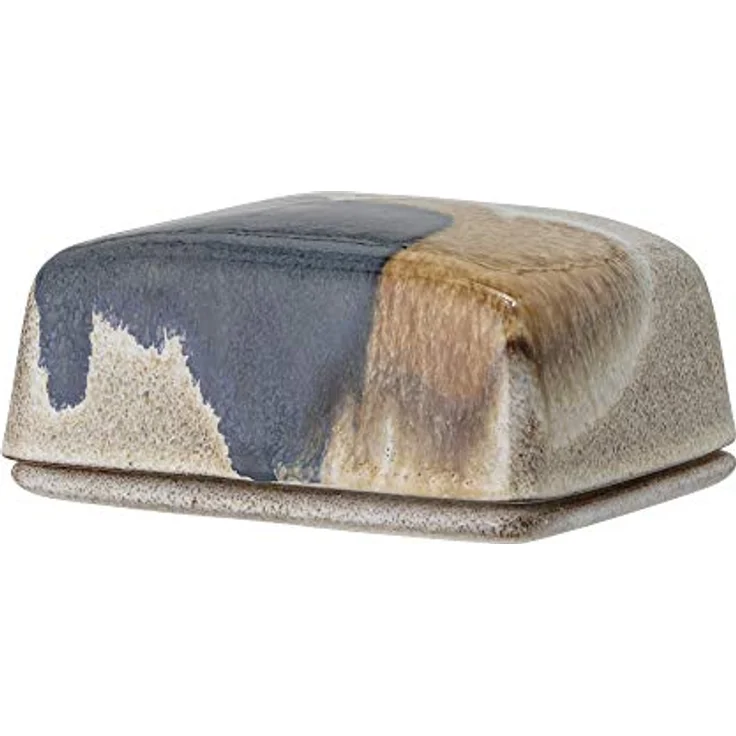 Bloomingville Butterdose Jules, naturfarben grau braun blau, Keramik – Bild 2
