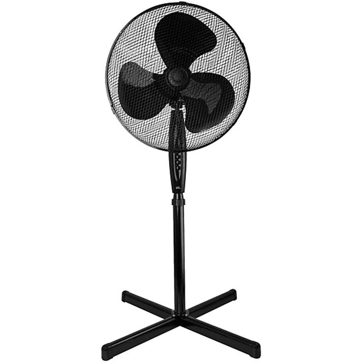 OK. OSF 40323 B, Standventilator in Schwarz mit 45 Watt Leistung