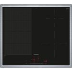 Siemens EX645HEC1E, iQ700, Smartes Induktionskochfeld, 60 cm, Schwarz, Mit Rahmen aufliegend, varioInduktion, TouchSlider, Bratensensor Pro - Braten ohne Anbrenngefahr