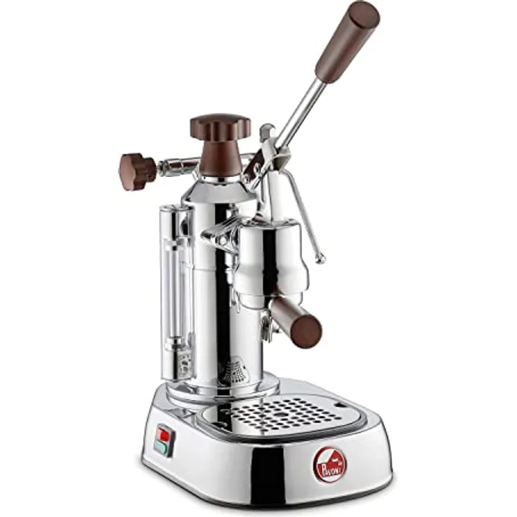 La Pavoni Lever Handle Coffee Maker with a Capacity of 0.8l from Smeg Europiccola Lusso LPLELH01EU, Steel