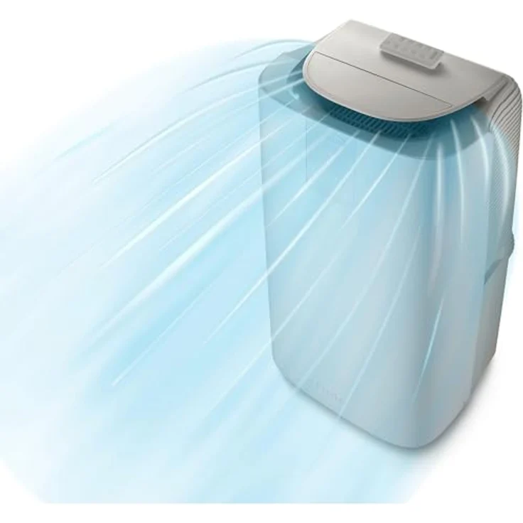 De'Longhi PACAP98GENTLEJET, mobiles Klimagerät mit GentleJet-Technologie, weiß – Bild 2