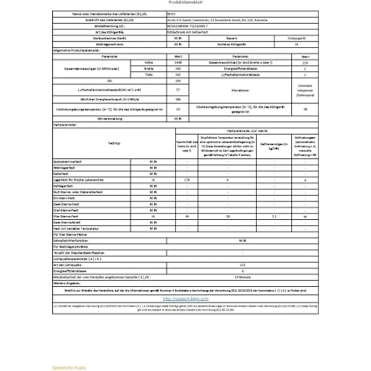 Beko BDSA250K4SN b100 Integrierbare Kühl-/Gefrierkombination, 220 l Nutzinhalt, 176 l Kühlen, 44 l Gefrieren, 145er Nische, Schlepptürtechnik, 37 dB, Einbau-Gerät, weiß – Bild 4
