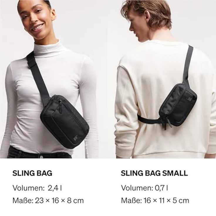 GOT BAG Serene Pack Gürteltasche 23 cm, schwarz, 100% Polyester, 23 x 8 x 16 cm – Bild 7