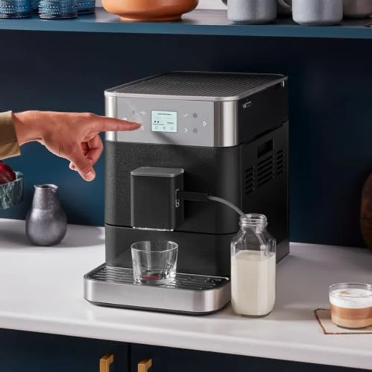 KitchenAid Kaffeevollautomat Maschine I KF6 I Heißgetränke von Espresso bis Cappuccino I mit 15 voreingestellten Getränken, automatischem Aufschäumen und Erwärmen von Milch (Schwarz) – Bild 7
